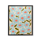 Blossom - Blue  Framed Canvas Print Gallery Image 6