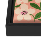 Blossom - Color fun Peach Framed Canvas Print Gallery Image 3