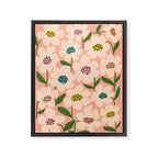 Blossom - Color fun Peach Framed Canvas Print Gallery Image 8