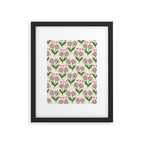 Blue and Green Daisy Floral Garden  Framed Art Print Gallery Image 6