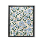 Blue Floral  Framed Canvas Print Gallery Image 8