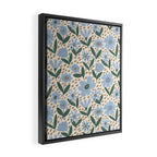 Blue Floral  Framed Canvas Print Gallery Image 2