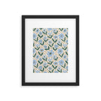 Blue Floral  Framed Art Print Gallery Image 6