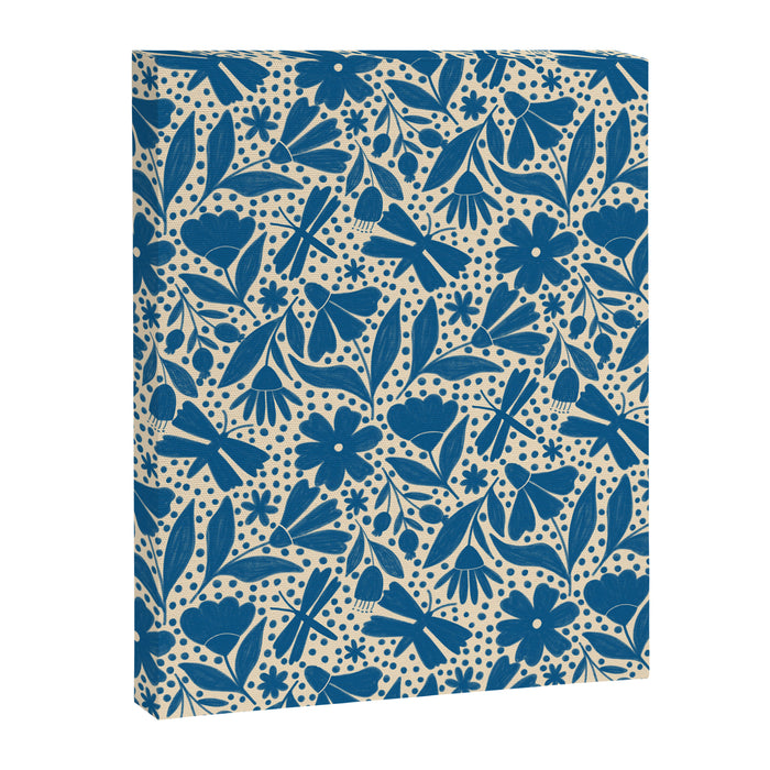 Blue Floral Canvas Print Gallery Image 1