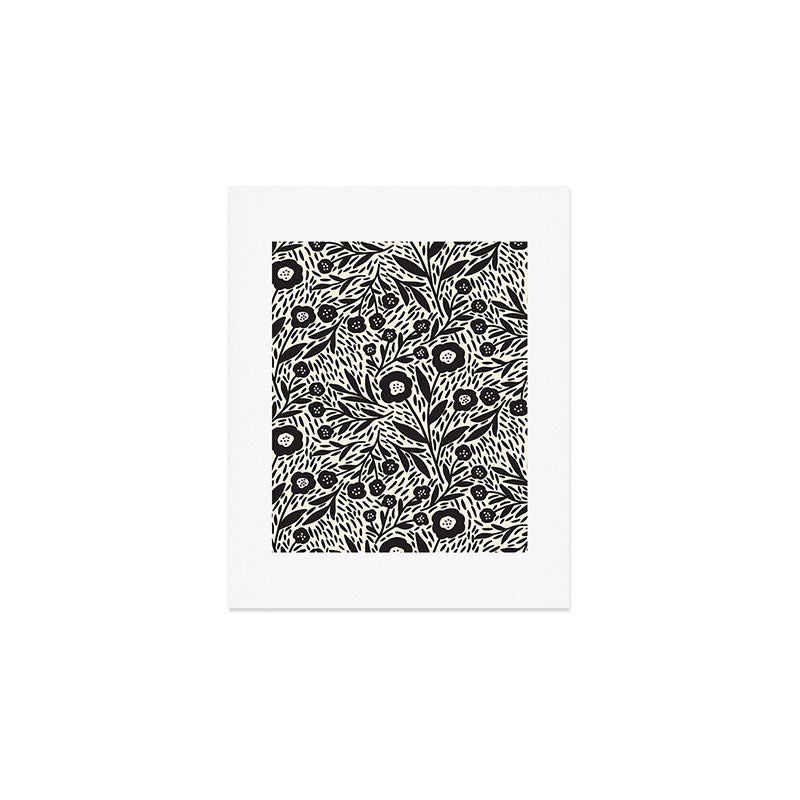 Botanical garden - Black and White Art Print Gallery Image 1