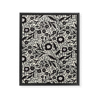 Botanical garden - Black and White Framed Canvas Print Gallery Image 8