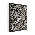 Botanical garden - Black and White Framed Canvas Print Gallery Image 2