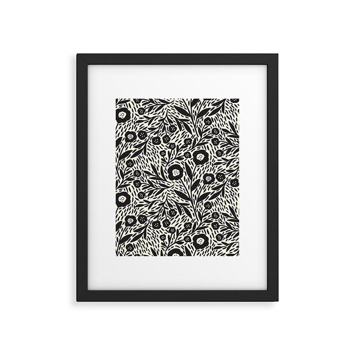 Botanical garden - Black and White Framed Art Print Gallery Image 1