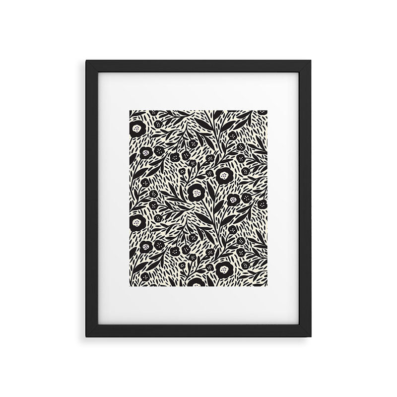 Botanical garden - Black and White Framed Art Print Gallery Image 4