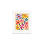 Botanical Garden -Colorful Daisy Bloom Art Print Gallery Image 1