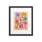 Botanical Garden -Colorful Daisy Bloom Framed Art Print Gallery Image 6