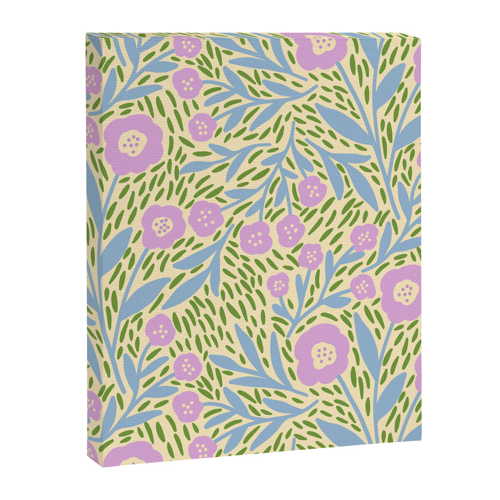 Botanical Garden - Lilac, Blue and Green  Canvas Print Gallery Image 8