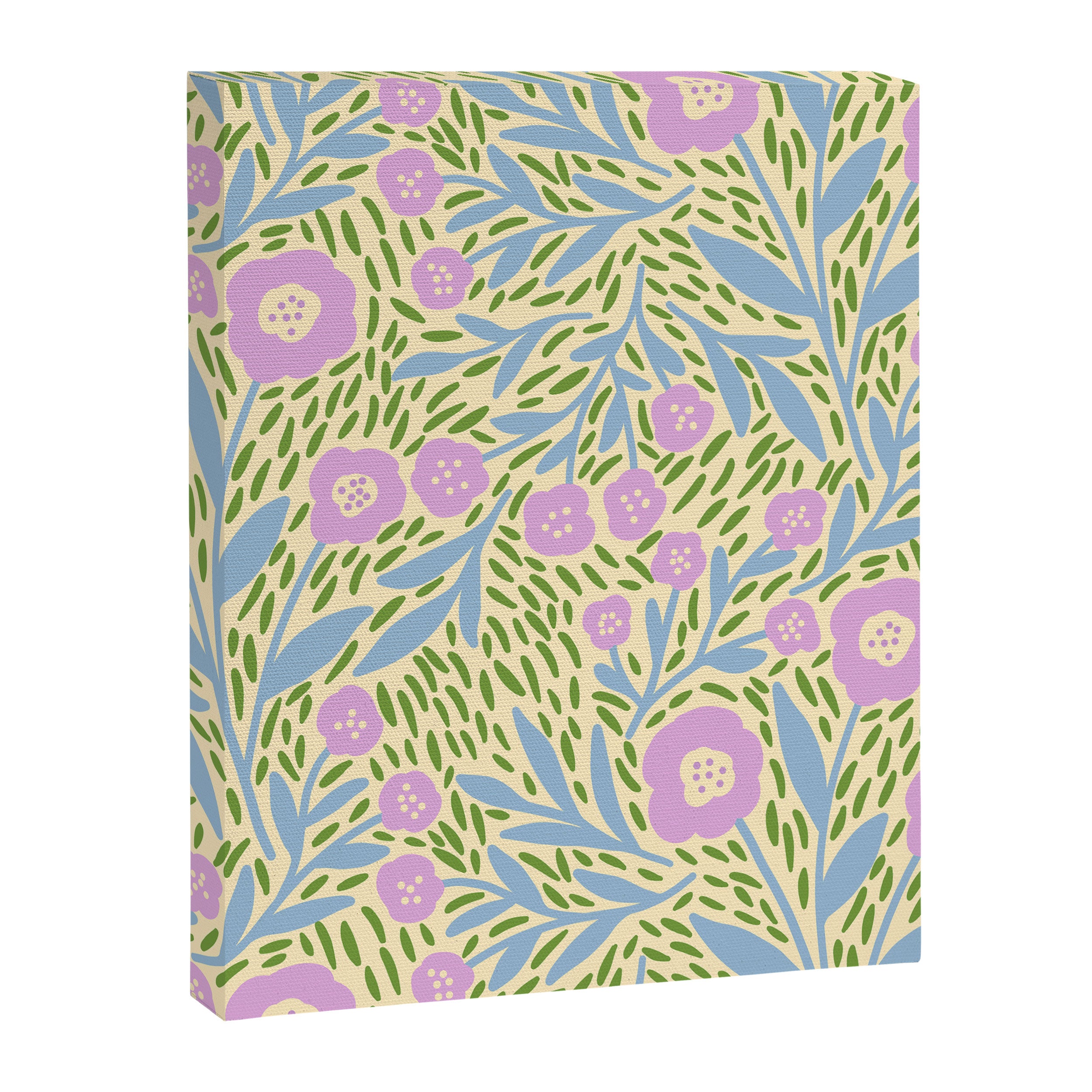 Botanical Garden - Lilac, Blue and Green  Canvas Print Gallery Image 8