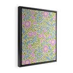 Botanical Garden - Lilac, Blue and Green  Framed Canvas Print Gallery Image 2
