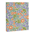 Botanical Garden - Peach, Lilac and Olive Green Canvas Print Gallery Image 8