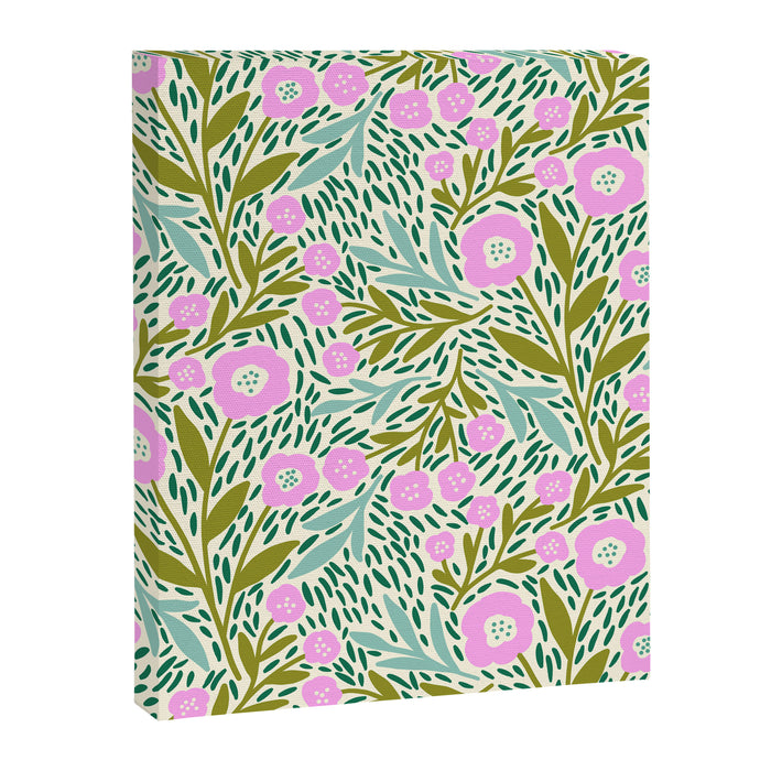 Botanical Garden - Pink and Green Canvas Print Gallery Image 1