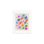 Bright Flowers and Stars Art Print Gallery Image 1
