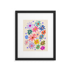 Bright Flowers and Stars Framed Art Print Gallery Image 6