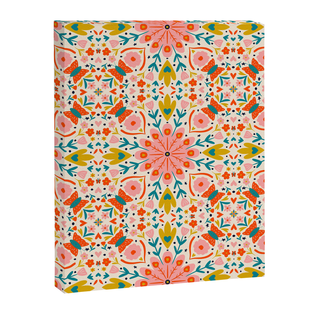 Butterfly Floral Mandala Canvas Print Gallery Image 8