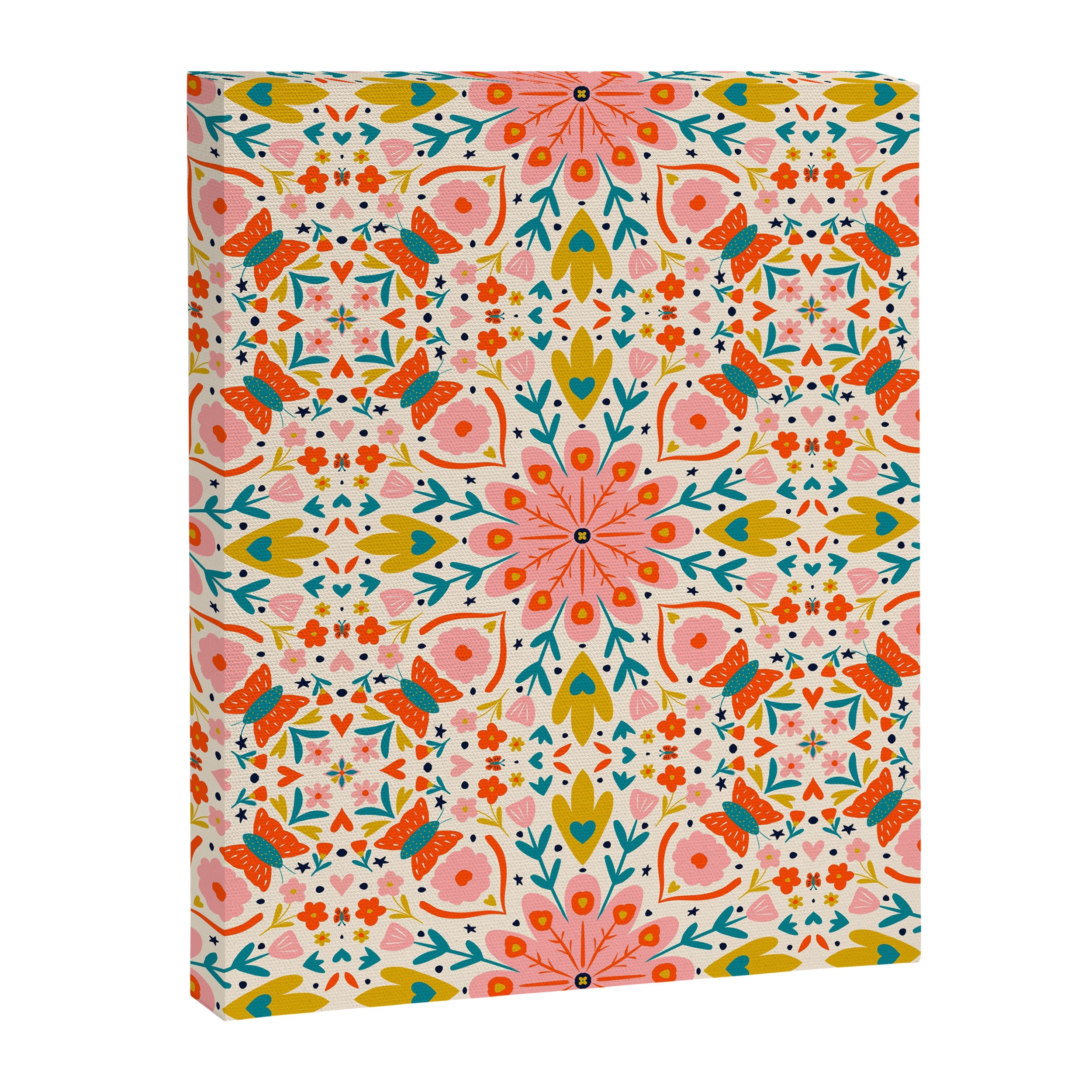 Butterfly Floral Mandala Canvas Print Gallery Image 8