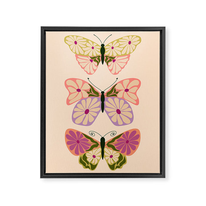Charming Butterflies Framed Canvas Print Gallery Image 1