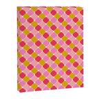 Checkered Geometric Shapes - Pink, Red, Yellow Canvas Print Gallery Image 8