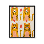 Cheetah Love Framed Canvas Print Gallery Image 8