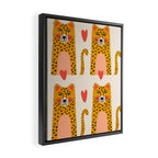 Cheetah Love Framed Canvas Print Gallery Image 2