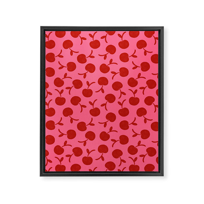 Cherry - Viva Magenta Framed Canvas Print Gallery Image 1
