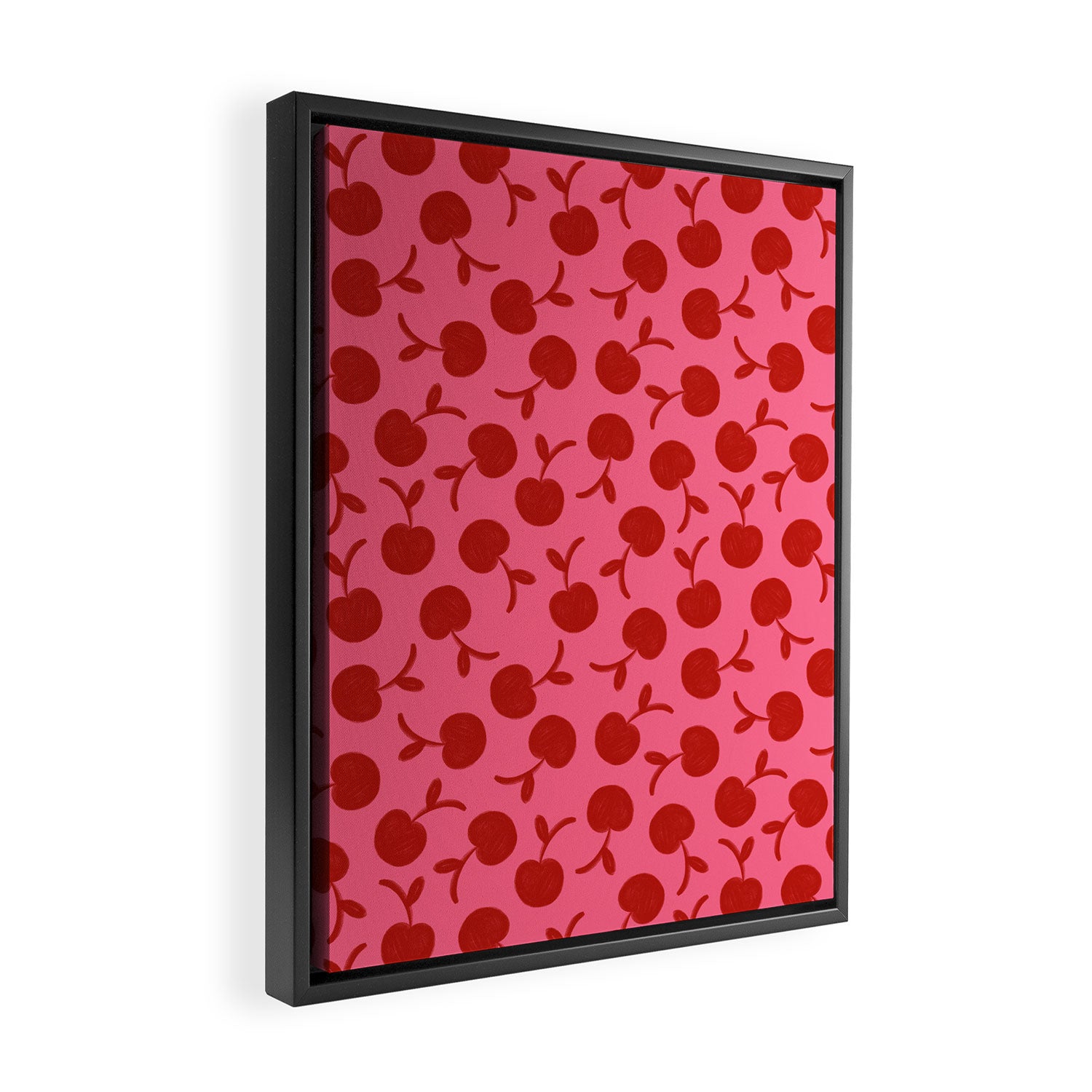 Cherry - Viva Magenta Framed Canvas Print Gallery Image 2