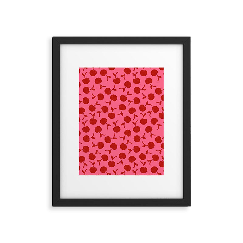 Cherry - Viva Magenta Framed Art Print Gallery Image 6