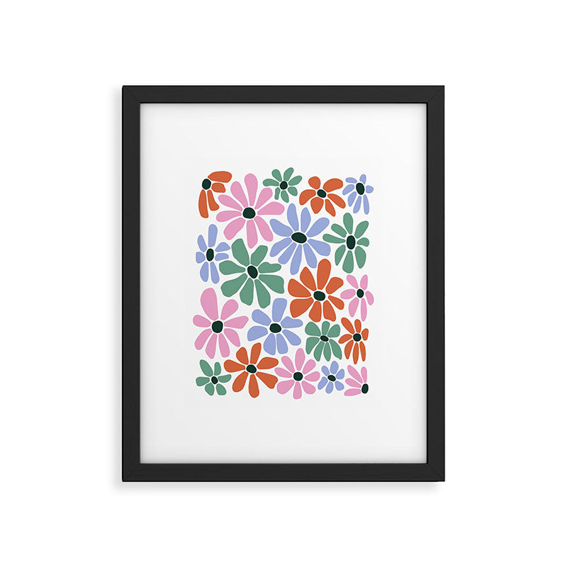 Christmas Retro Floral  Framed Art Print Gallery Image 5