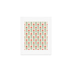 Christmas Stars - Red and Green  Art Print Gallery Image 1