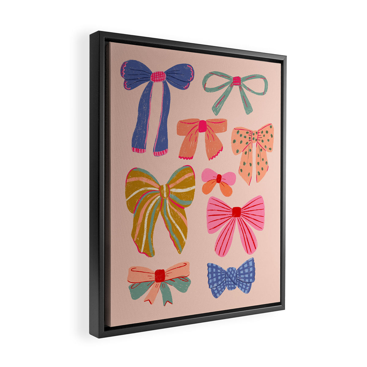 Colorful Bows - Joy of Together  Framed Canvas Print Gallery Image 2