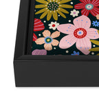 Colorful Floral Framed Canvas Print Gallery Image 3