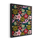 Colorful Floral Framed Canvas Print Gallery Image 2