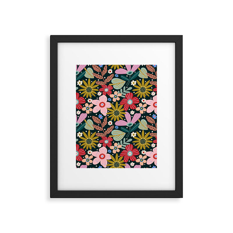 Colorful Floral Framed Art Print Gallery Image 6