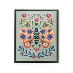 Colorful Folk Butterfly  Framed Canvas Print Gallery Image 6