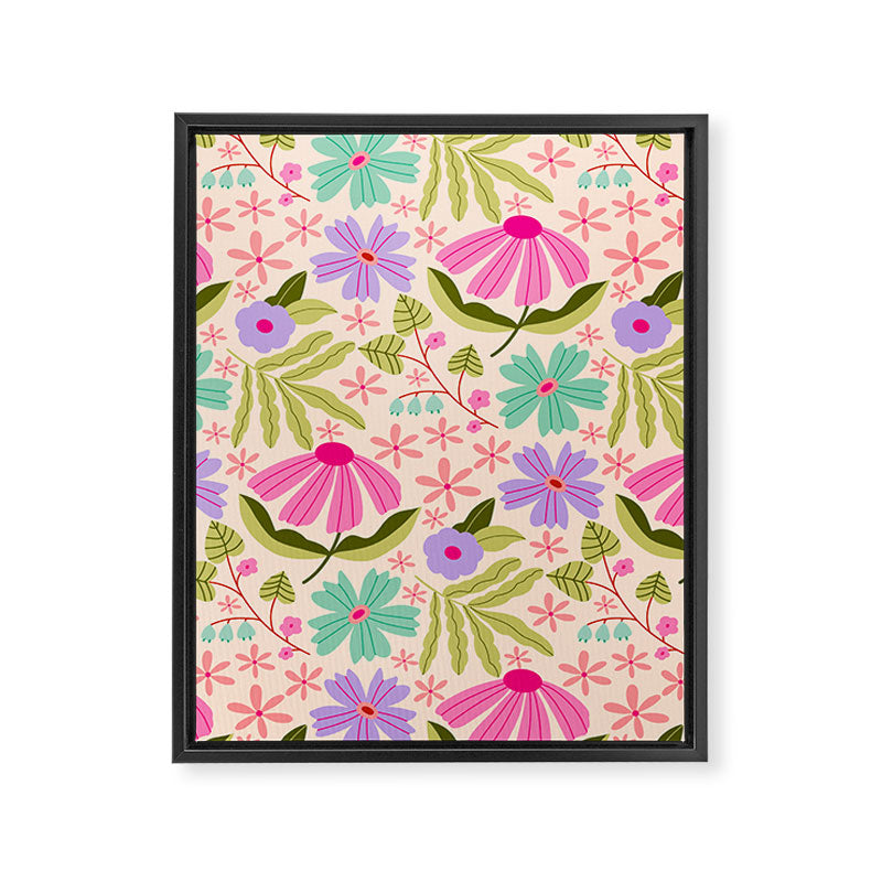 Colorful Garden - summer vibe Framed Canvas Print Gallery Image 8