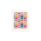 Colorful Heart Pattern  Art Print Gallery Image 1