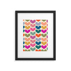 Colorful Heart Pattern  Framed Art Print Gallery Image 6