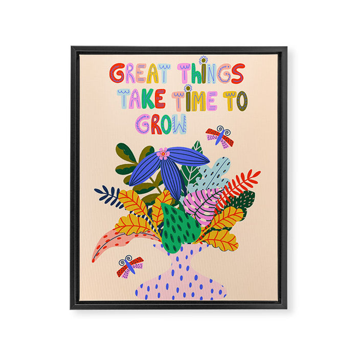 Colorful Plants  Framed Canvas Print Gallery Image 1