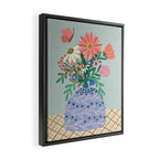 Colorful Summer Vase  Framed Canvas Print Gallery Image 2