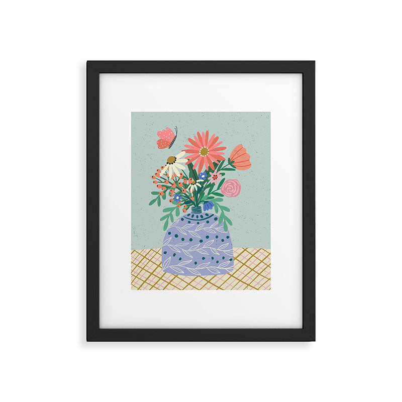 Colorful Summer Vase  Framed Art Print Gallery Image 6