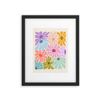 Colors of Joy - Groovy Flowers Framed Art Print Gallery Image 4