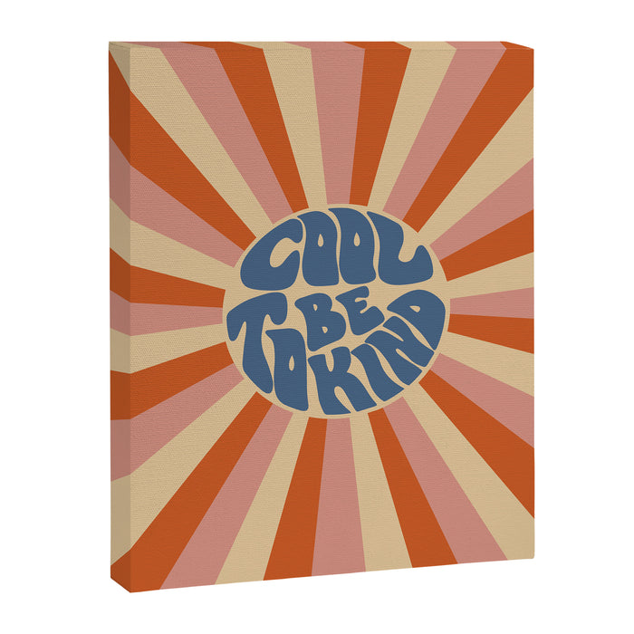Cool to be Kind - Pink, Red and Blue  Canvas Print Gallery Image 1