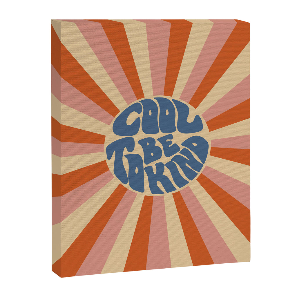 Cool to be Kind - Pink, Red and Blue  Canvas Print Gallery Image 8