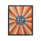 Cool to be Kind - Pink, Red and Blue  Framed Canvas Print Gallery Image 8