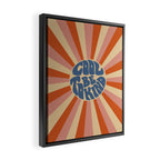 Cool to be Kind - Pink, Red and Blue  Framed Canvas Print Gallery Image 2