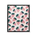 Cute Strawberry  Framed Canvas Print Gallery Image 8
